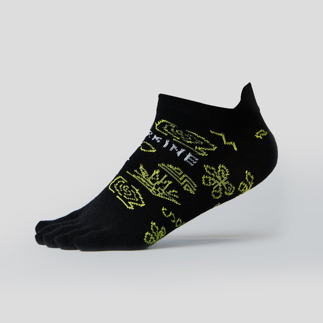 Merino Luxury Run Low Ankle No Show Toe Socks (unisex) - Premium Socks from TARKINE RUNNING - Just $20! Shop now at TARKINE ATHLETICS