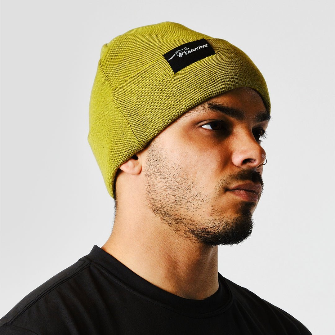 Men's Green Savage River Beanie - Premium caps from TARKINE SPORT - Just $40! Shop now at TARKINE ATHLETICS