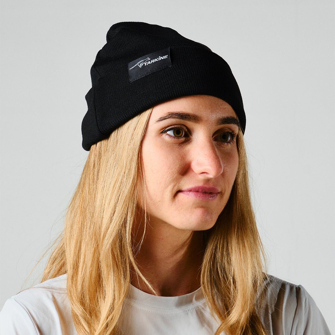 Women's Black Savage River Beanie - Premium caps from TARKINE SPORT - Just $40! Shop now at TARKINE ATHLETICS