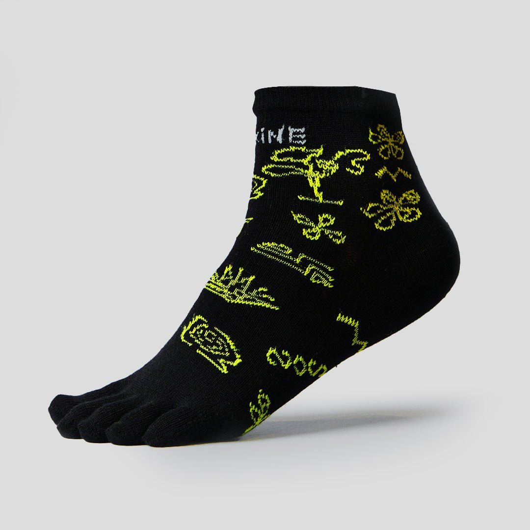 Merino Luxury Run Mid Crew Toe Socks (unisex) - Premium Socks from TARKINE RUNNING - Just $20! Shop now at TARKINE ATHLETICS