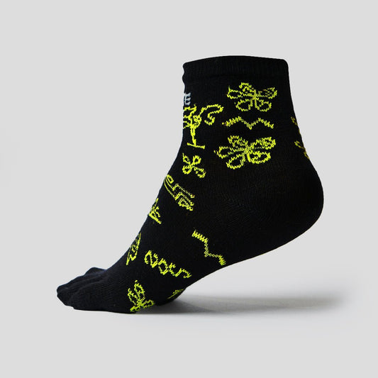 Merino Luxury Run Mid Crew Toe Socks (unisex) - Premium Socks from TARKINE RUNNING - Just $20! Shop now at TARKINE ATHLETICS